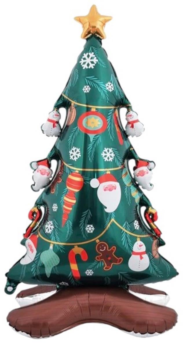 Ayaklı Çam Ağacı Folyo Balon Büyük 