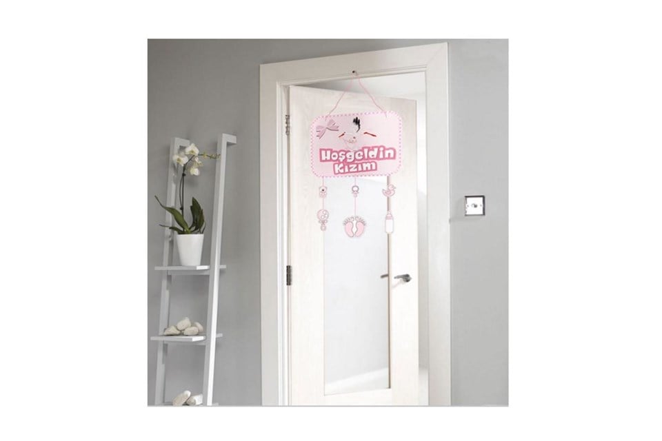 Bebek Kapı Süsü Pembe 