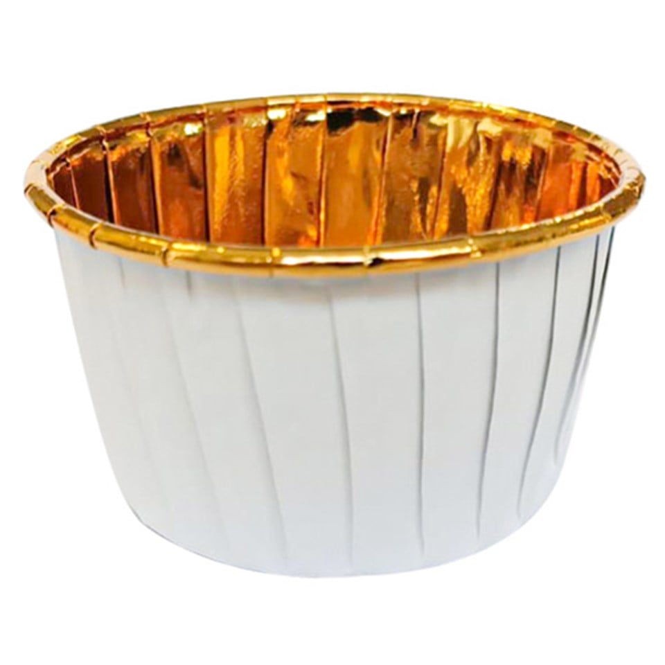 Beyaz Altın Kek Kalıbı 25li