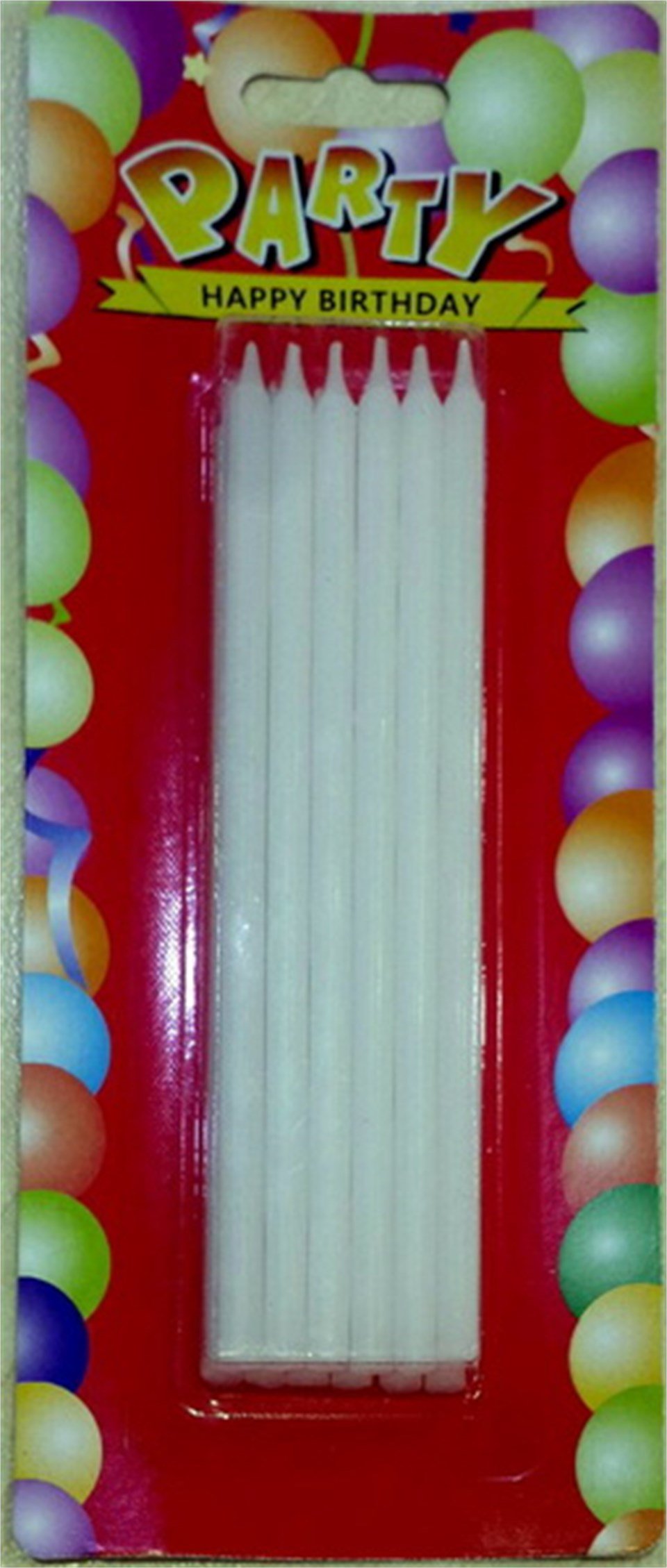 Beyaz Uzun Mum 12'li