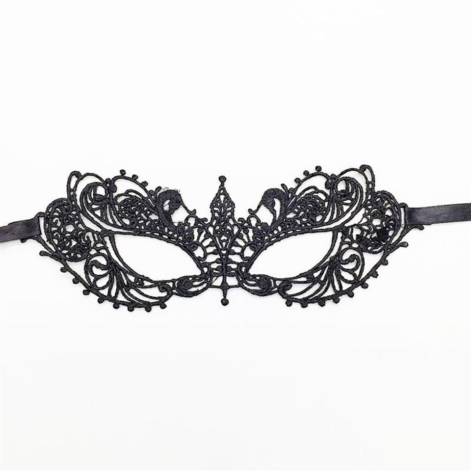 Dantelli Maske, Siyah