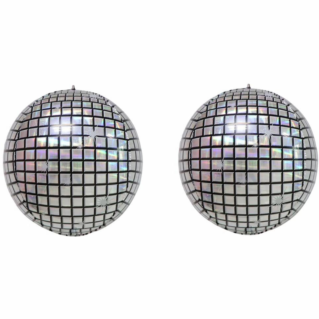 Disco Topu Gümüş, Folyo Balon 2li