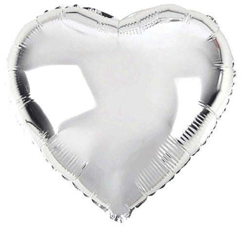 Gümüş Kalp Balon 24