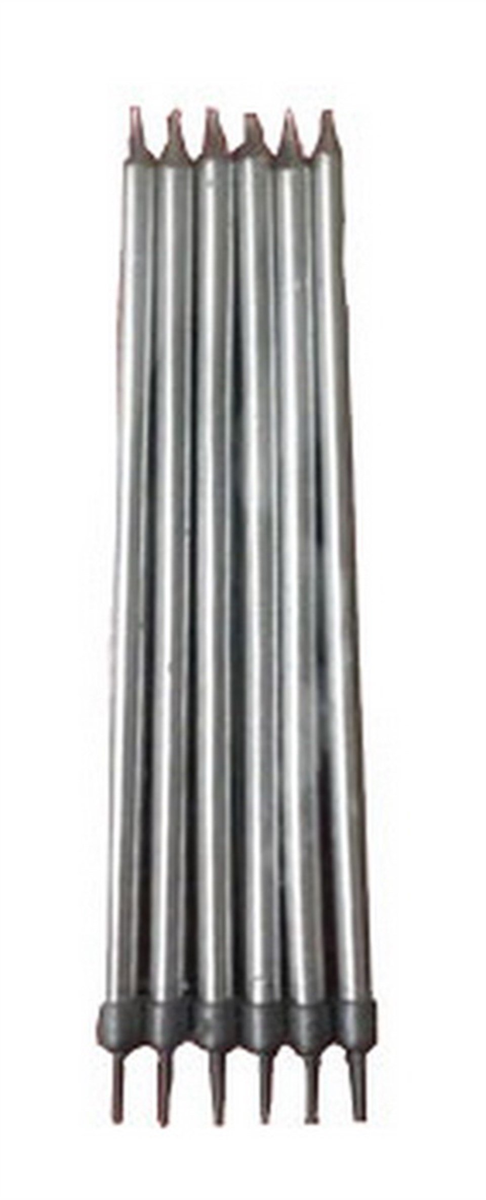 Gümüş Uzun Altlıklı Mum 12'li