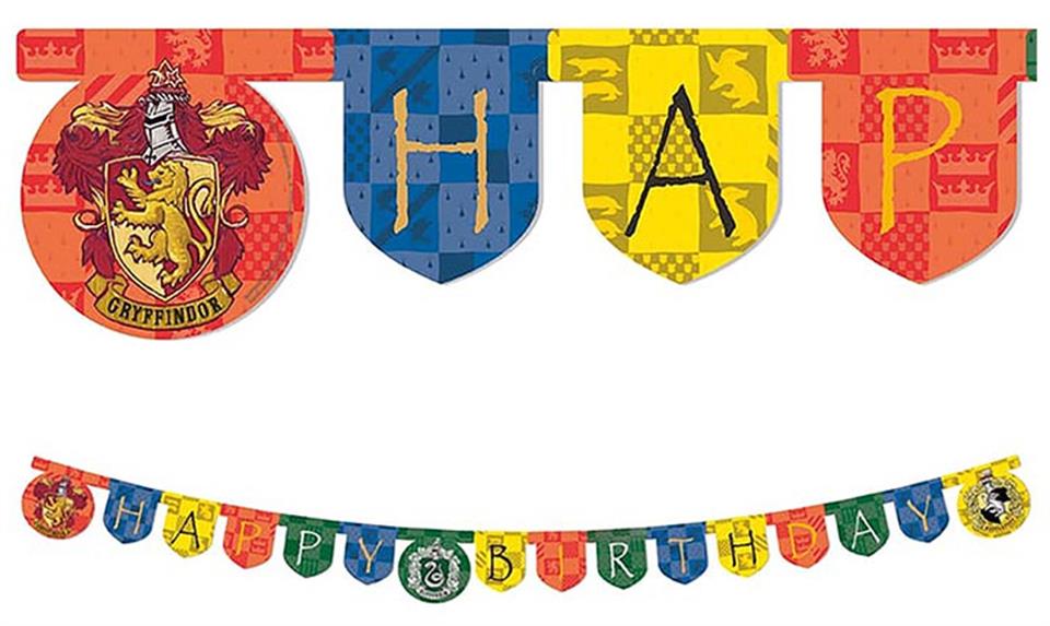 Harry Potter Hogwarts, Happy Birthday Banner