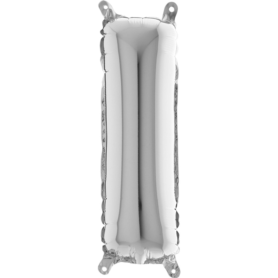 I Harf Folyo Balon Mini Gümüş (35 cm)