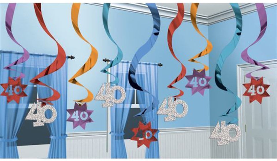 Işıltılı Doğumgünü 40 Yaş, Asmalı Süsler