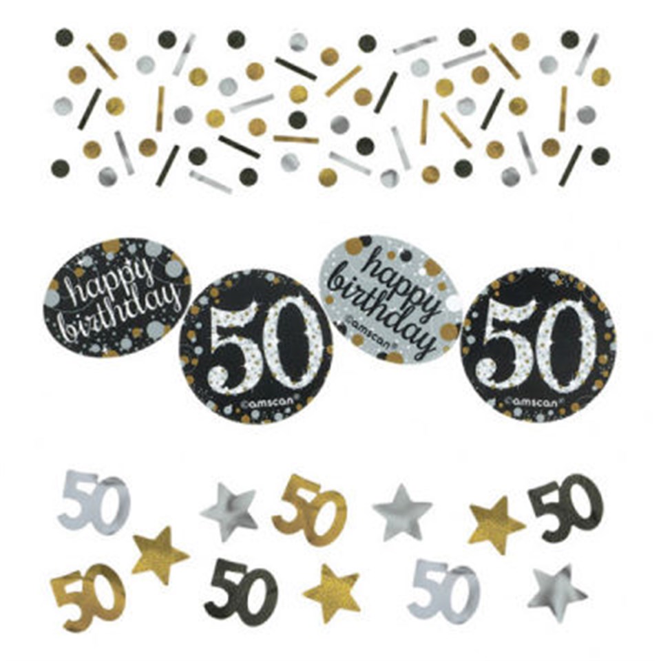 Işıltılı Doğumgünü 50 yaş, Konfeti