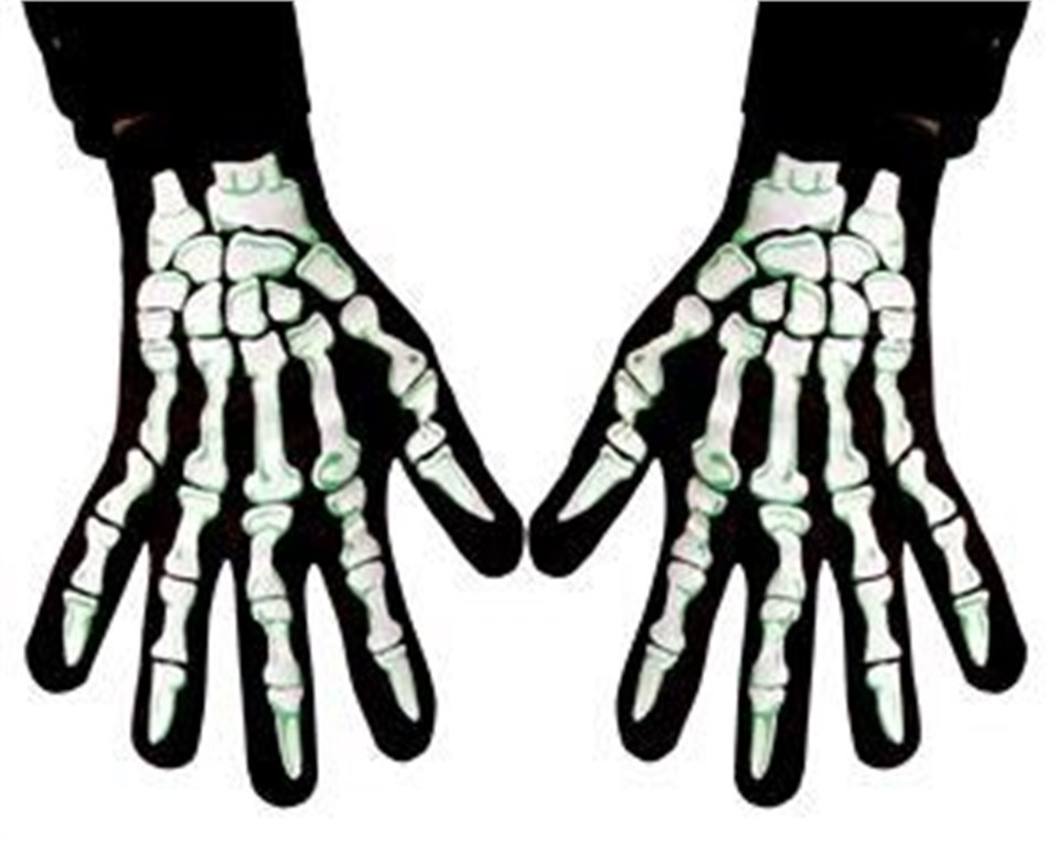 İskelet Eldiveni Fosforlu