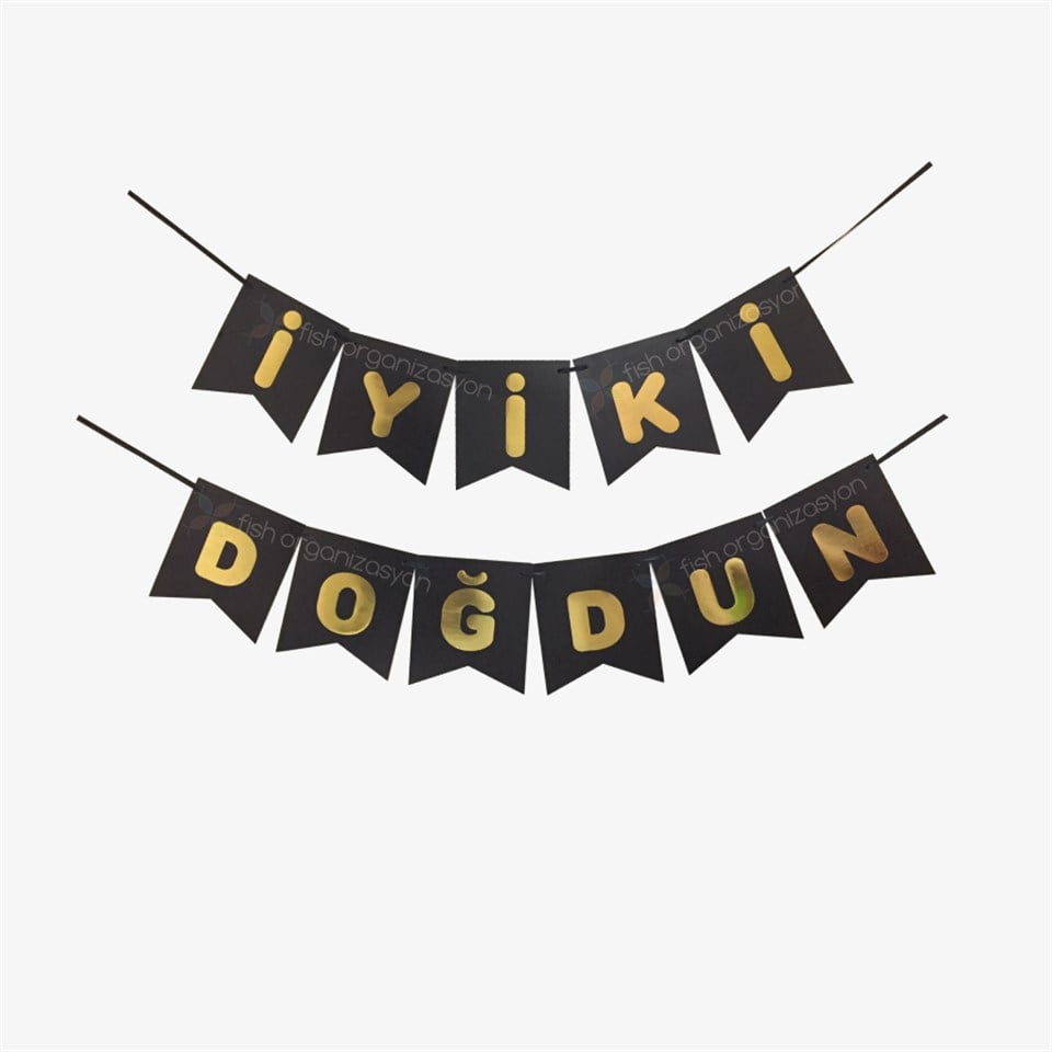 İyiki Doğdun Banner, Gold
