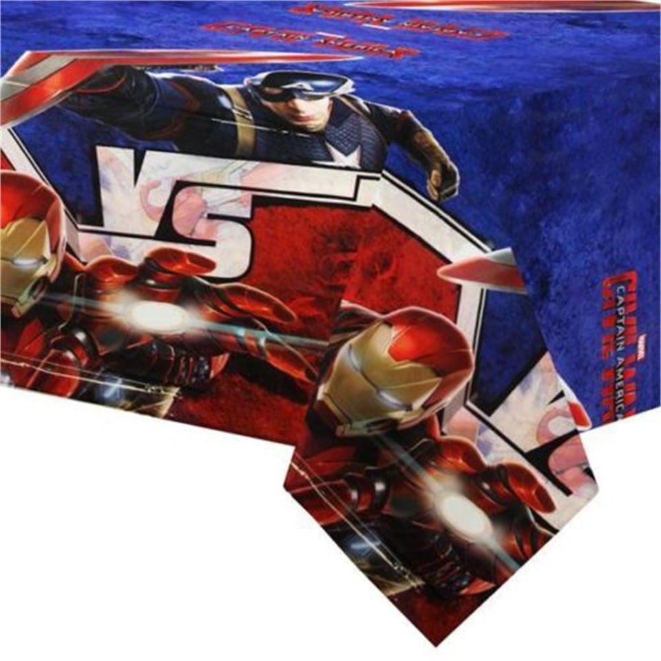 Kaptan Amerika ve Demir Adam Masa Örtüsü