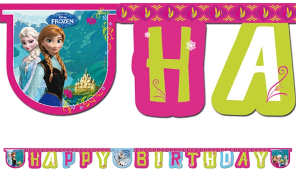 Karlar Ülkesi Prensesi Anna Elsa, Happy Birthday Banner