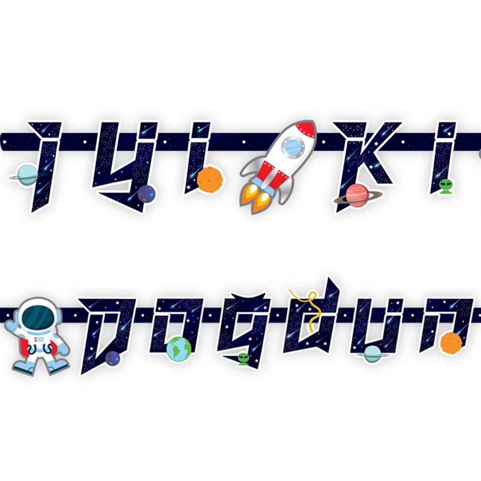 Kozmik Galaksi Partisi İyiki Doğdun Banner