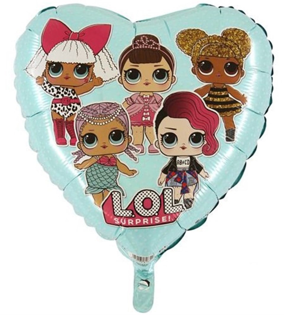 LOL Bebek Kalp, Folyo Balon Mavi