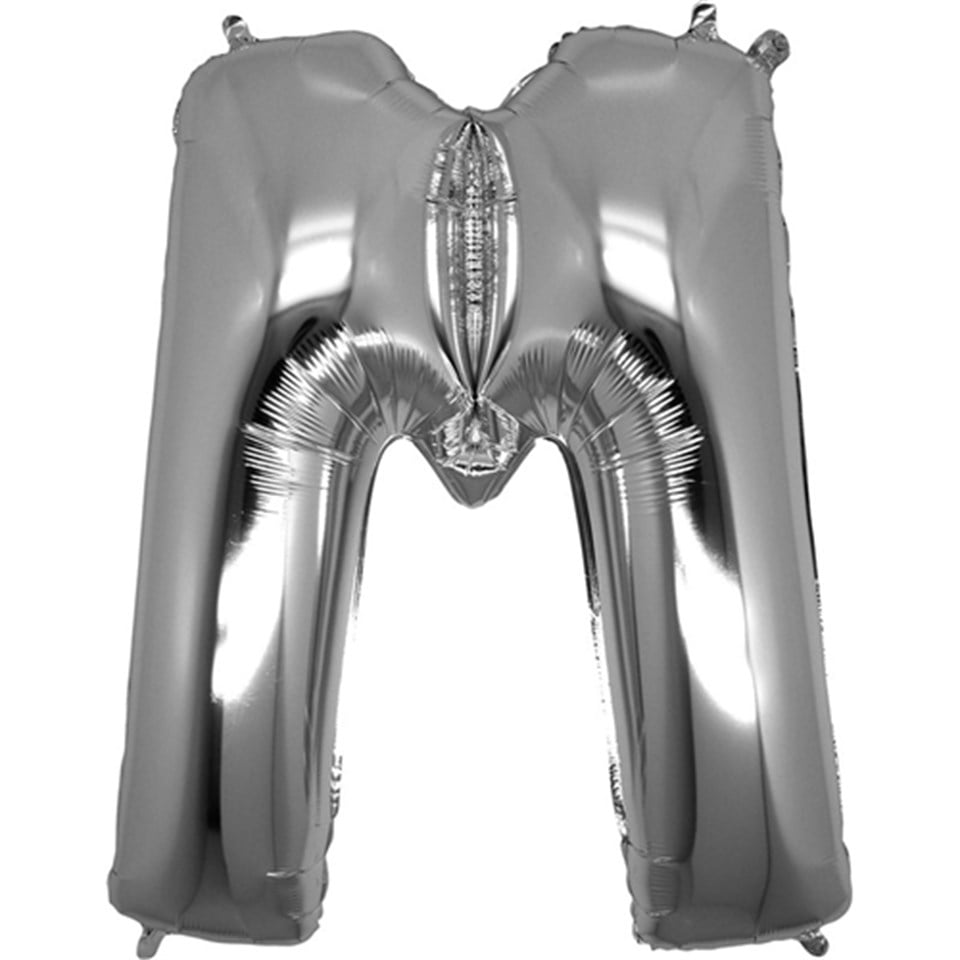 M Harf Folyo Balon, Gümüş