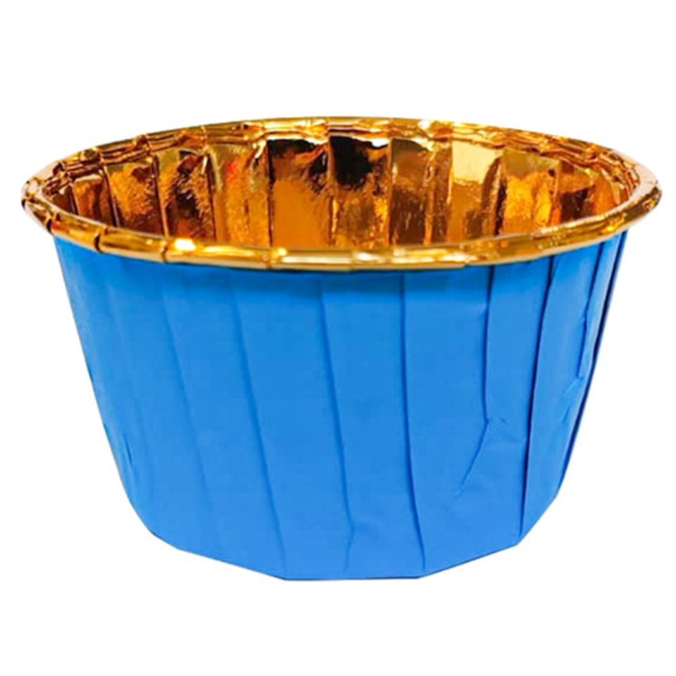 Mavi Altın Kek Kalıbı 25li