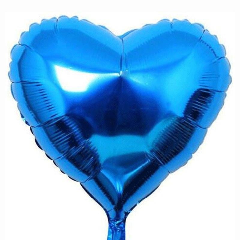 Mavi Kalp Balon 24