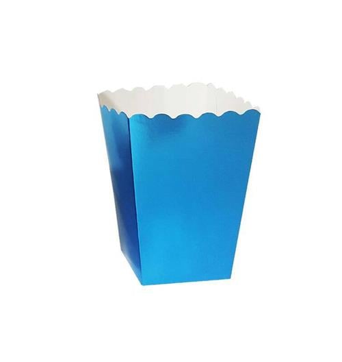 Metalik Mavi Mısır Kutusu 8'li