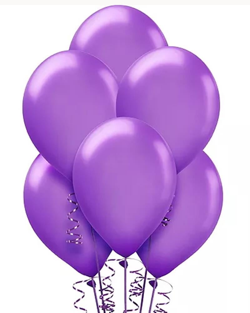 Metalik Mor Balon, 8li Paket