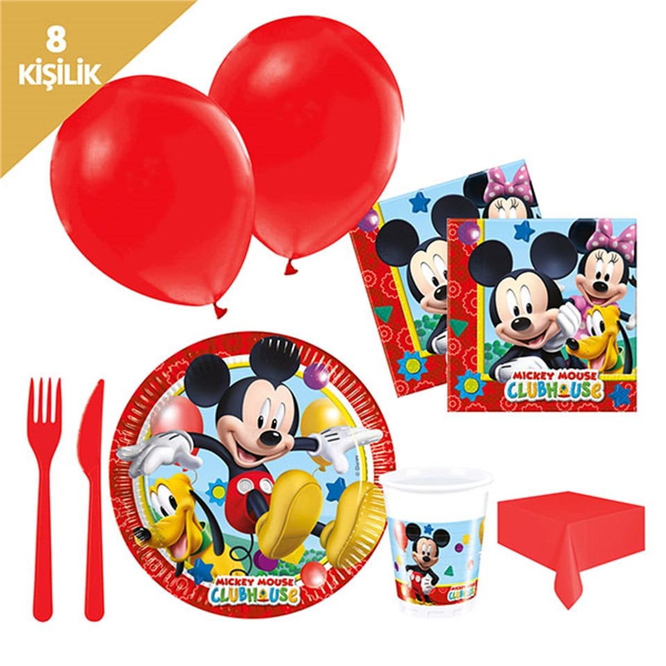 Mickey Playful, Parti Seti 8 Kişilik