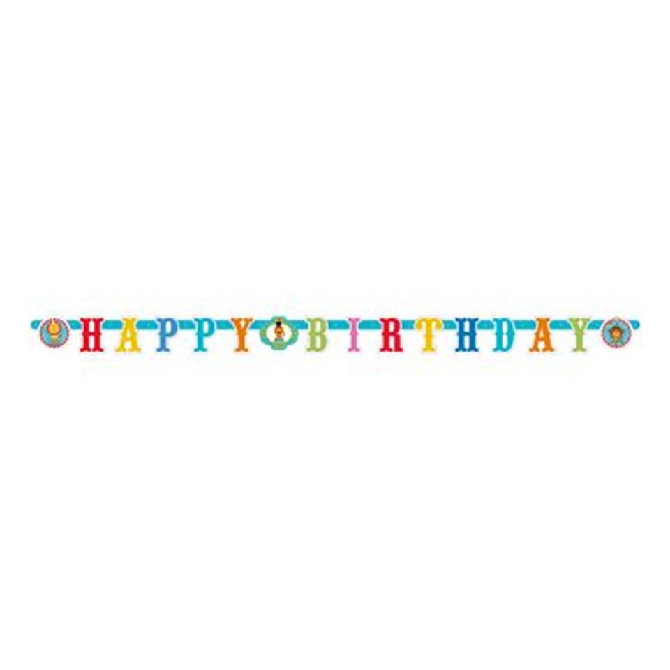 Neşeli Sirk Happy Birthday Banner