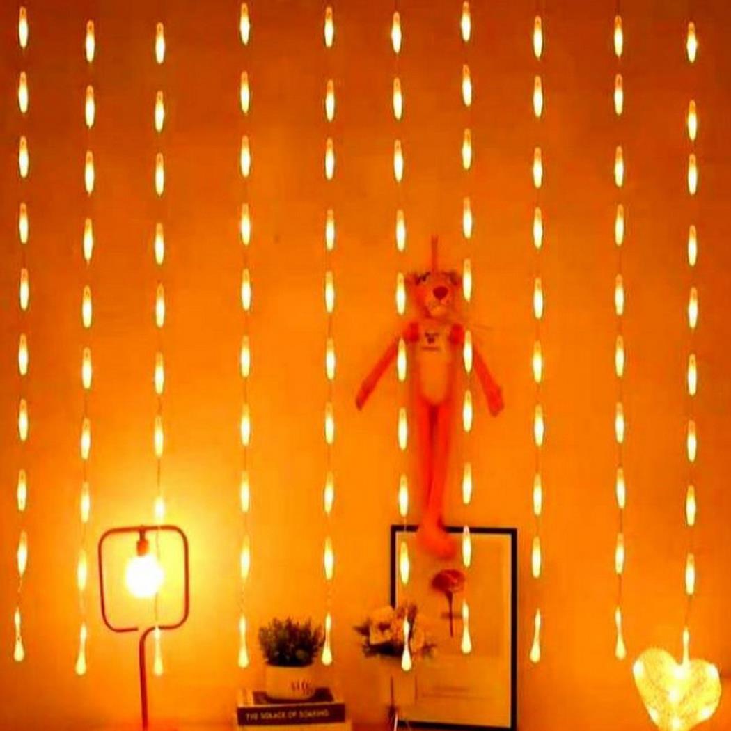 Perde Işık Damlalı Günışığı 3m 220v Fişli 8 Fonksiyonlu