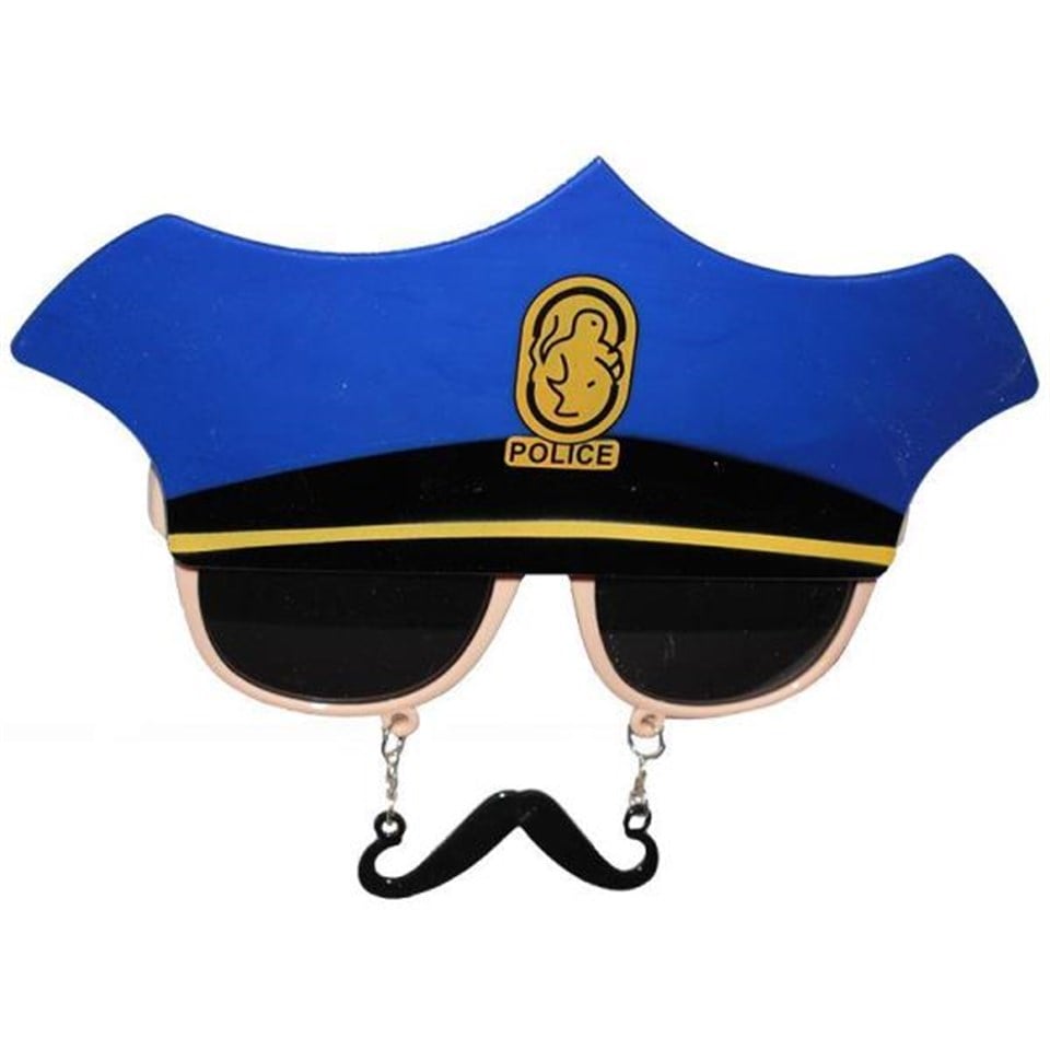 Polis Bıyıklı Parti Gözlük