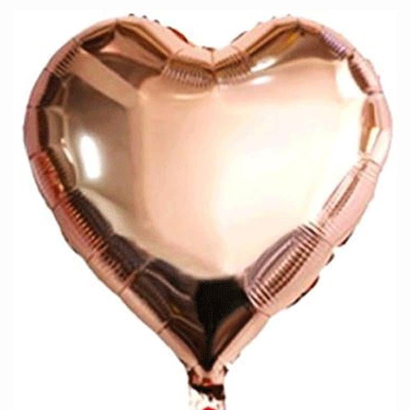 Rose Gold Kalp Balon 24