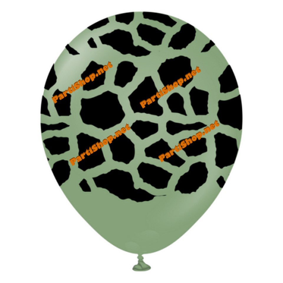 Safari Zürafa Baskılı  Balon Okaliptus 5li Paket