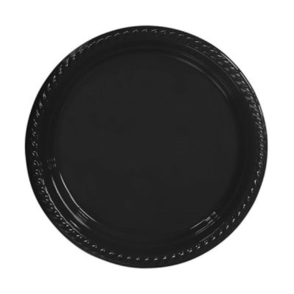 Siyah Plastik Tabak 26cm