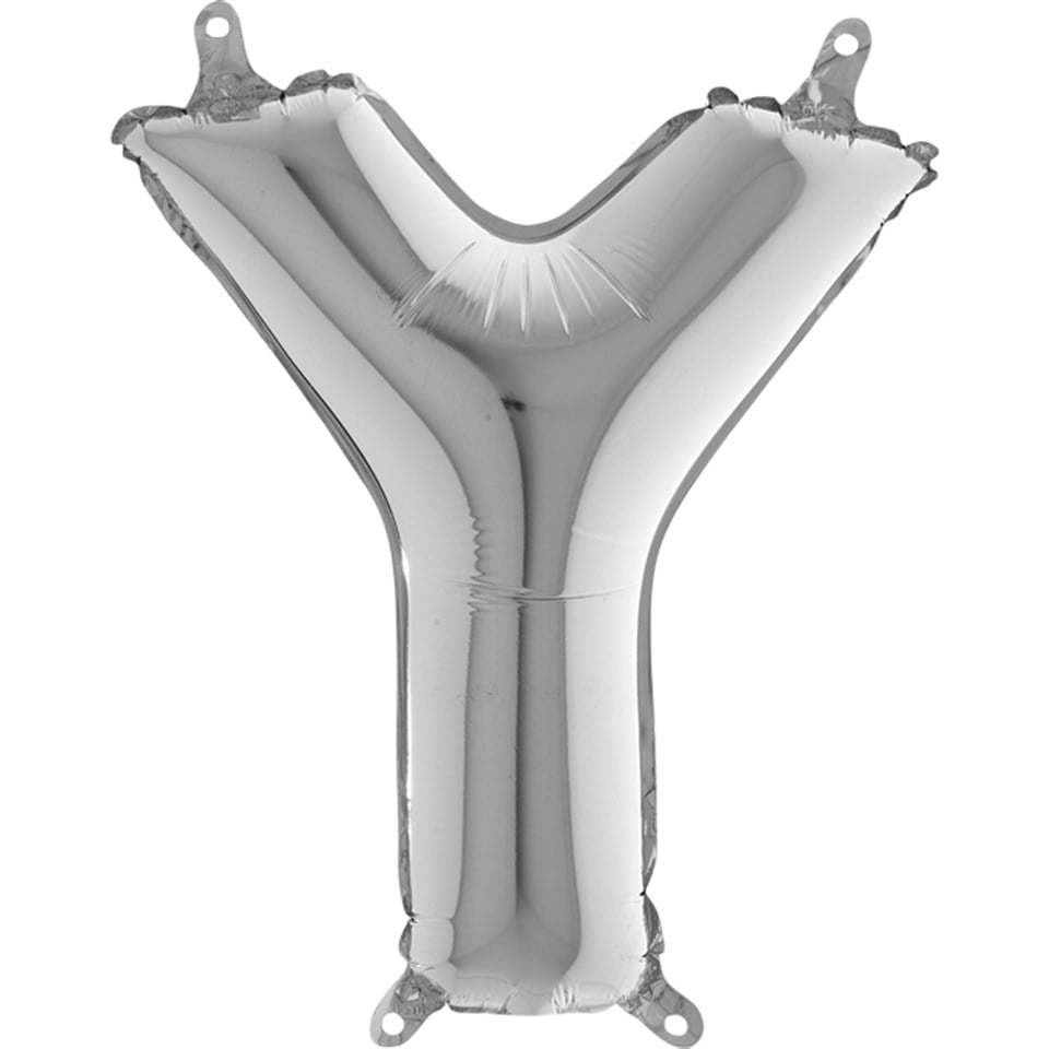 Y Harf Folyo Balon Mini Gümüş (35 cm)