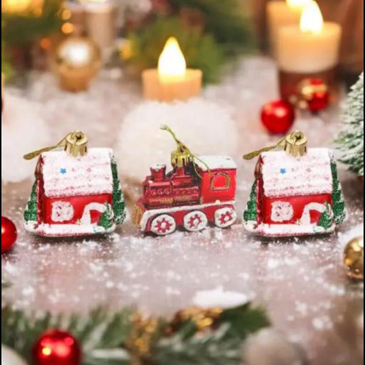 Yılbaşı Ağaç Süsü Ev, Tren 3lü