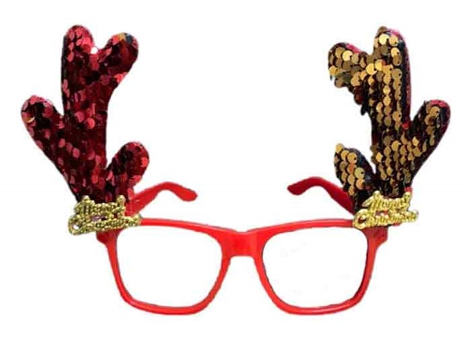 Yılbaşı Kırmızı Boynuzlu Gözlük
