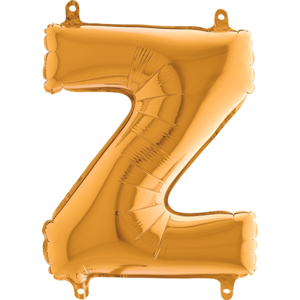 Z Harf Folyo Balon Mini Altın (35 cm)