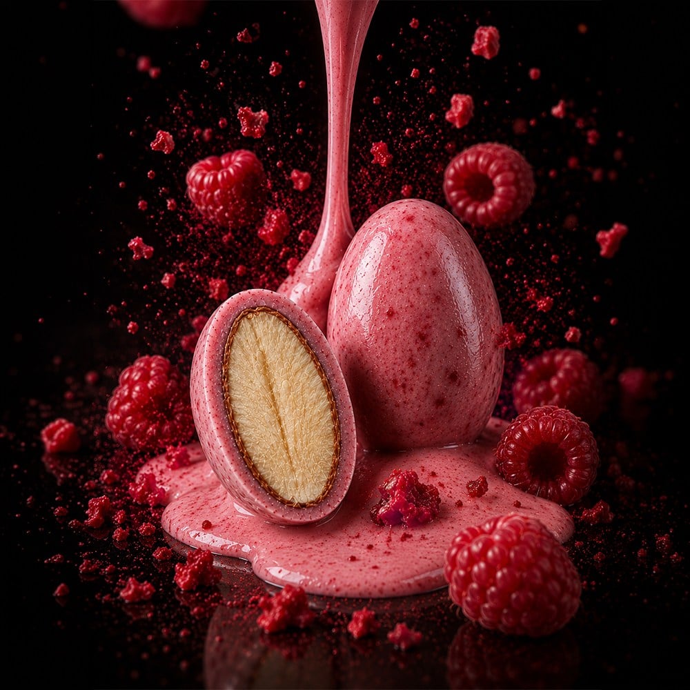 Almond Dragee Raspberry 