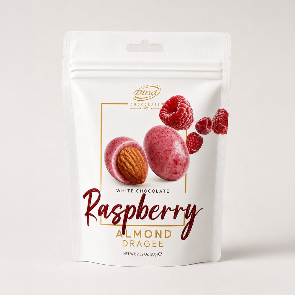 Almond Dragee Raspberry 