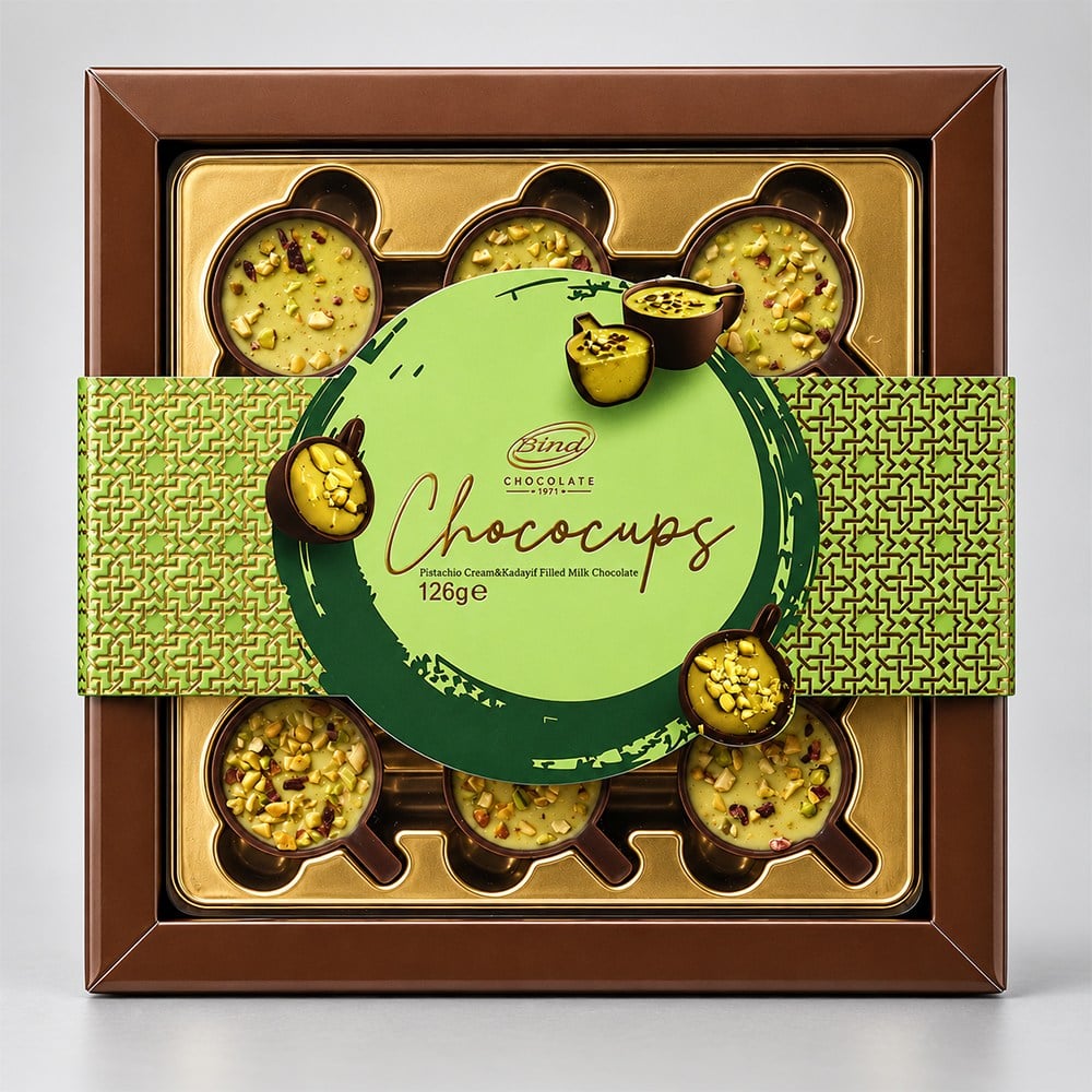 Chococups Pistachio 