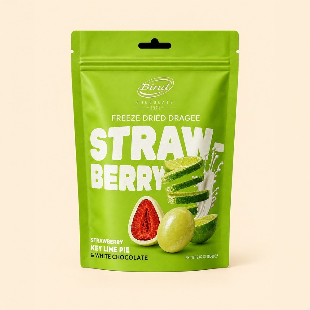 Freze Dried Dragee Strawberry 