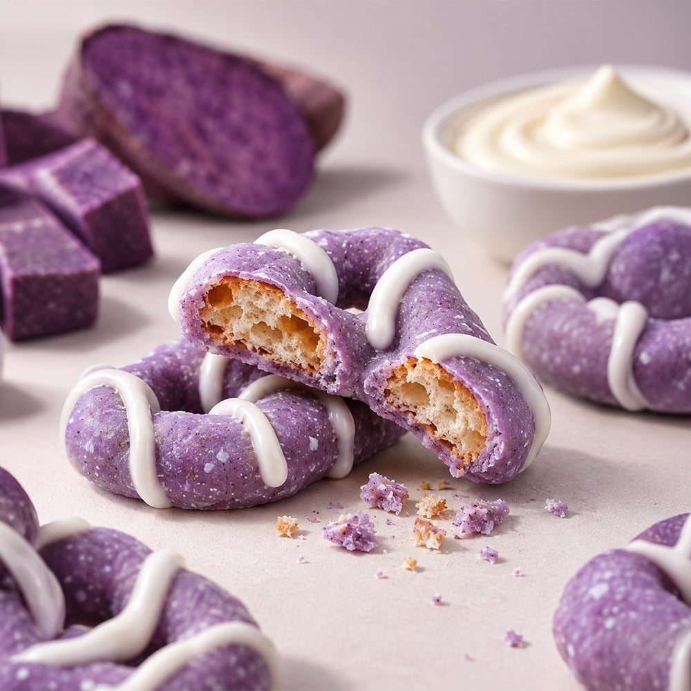 Ube Yoğurt Pretzel 