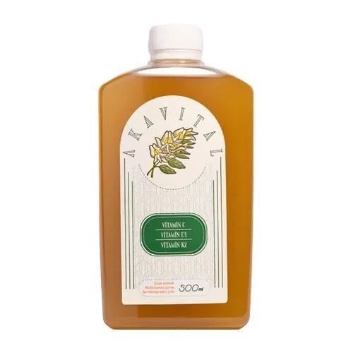 Akavital Çilek Aromalı Multivitamin İçeren Takviye Edici Gıda 500 ml-Akavital