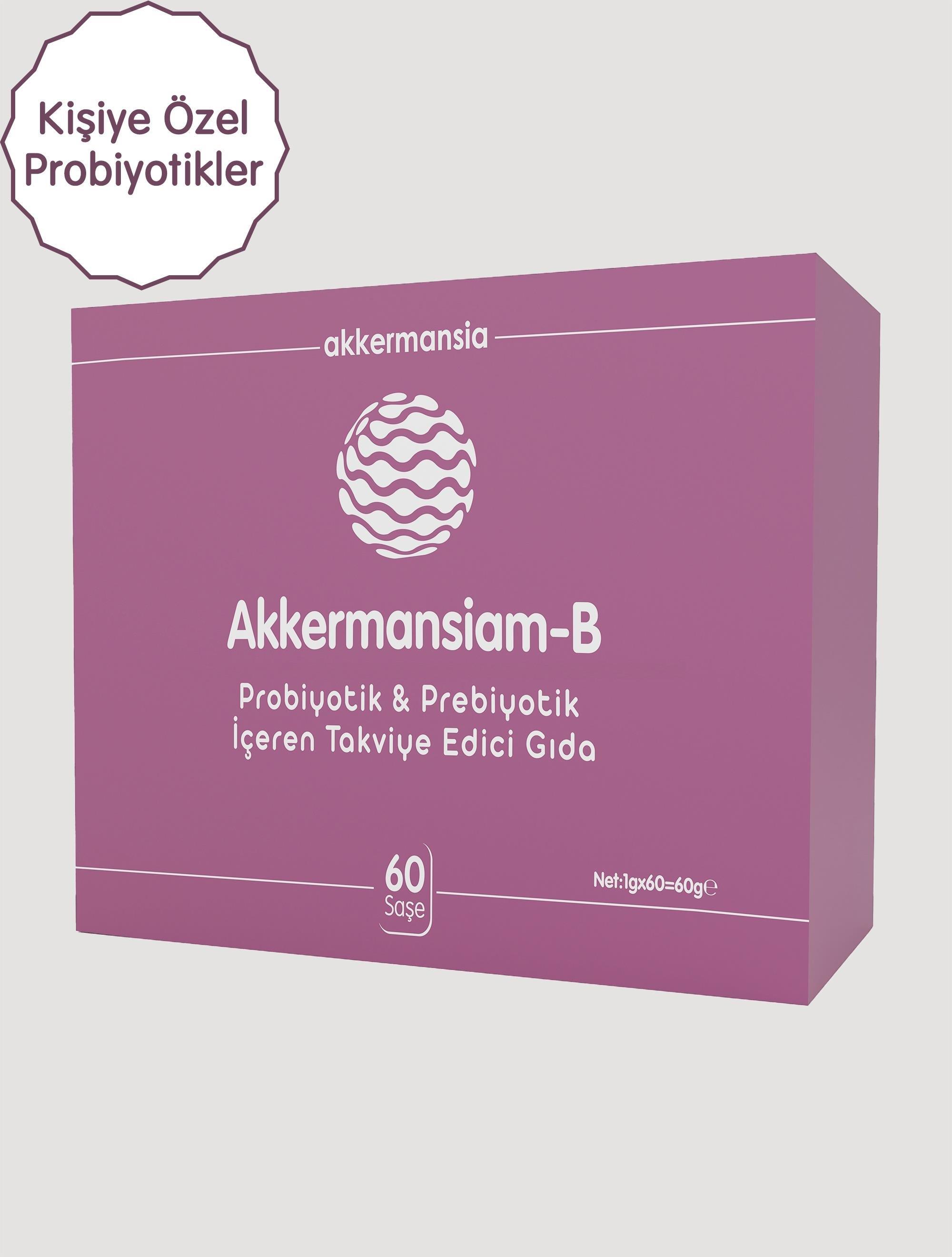 Akkermansiam-B Akkermansia Muciniphila İçeren Takviye Edici Gıda 60 Saşe-Akkermansiam