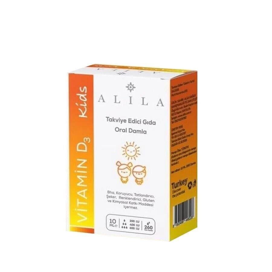 Alila Vitamin D3 Kids Damla 10 ml-Alila