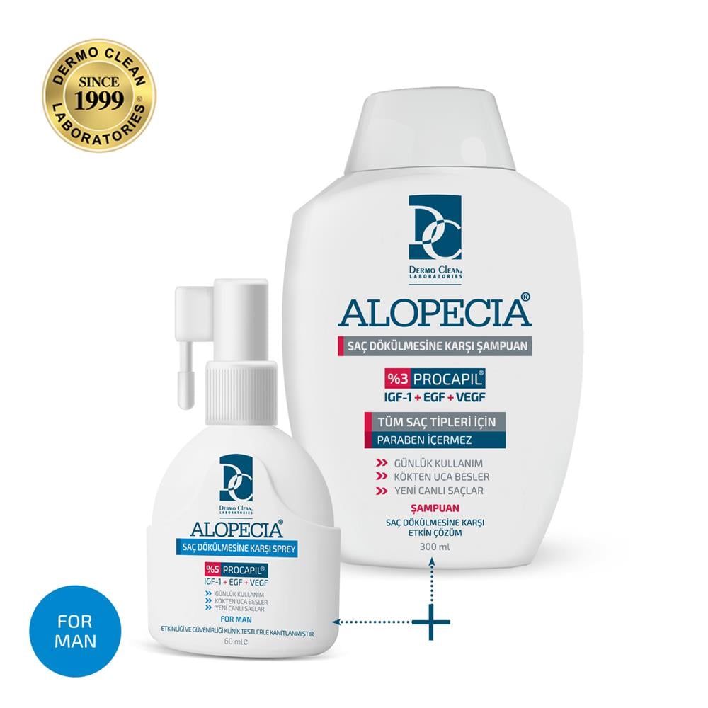 Alopecia Anti Hair Loss Serum Dermal Spray 60 Ml - %5 Procapil Saç Serumu-Alopecia