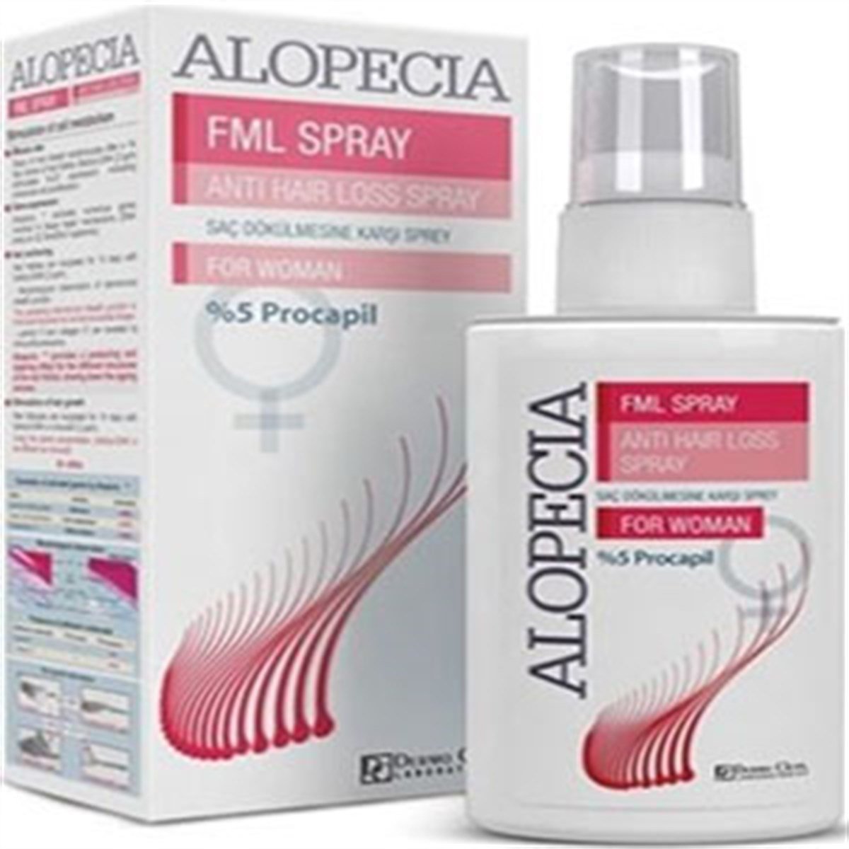 Alopecia Fml Spray Anti Hair Loss Saç Dökülmesine Karşı Sprey 60 Ml-Alopecia