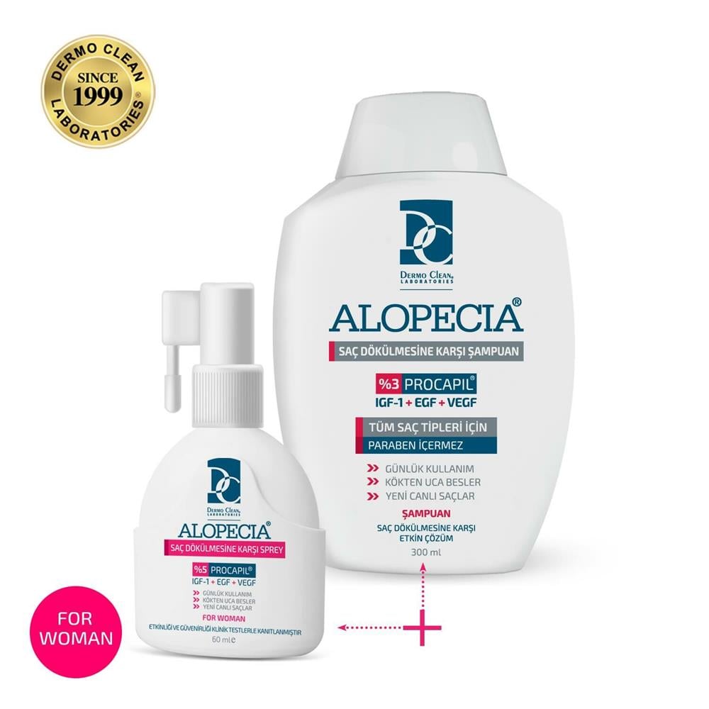 Alopecia Kadın Procapil Ve Igf Içerikli Serum Ve Şampuan-Alopecia