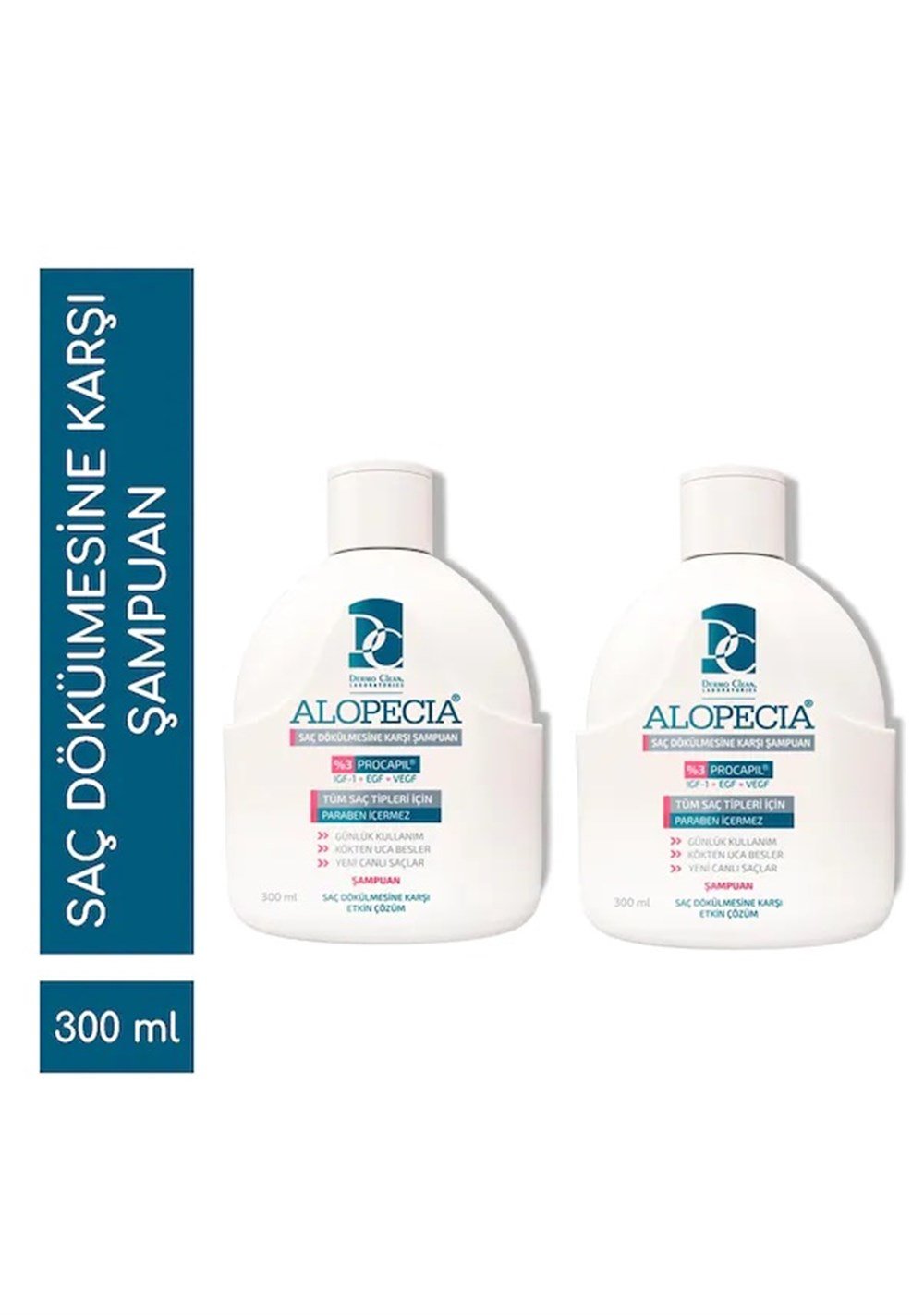 Alopecia Procapil ve IGF İçerikli Şampuan 2 x 300 ML-Alopecia