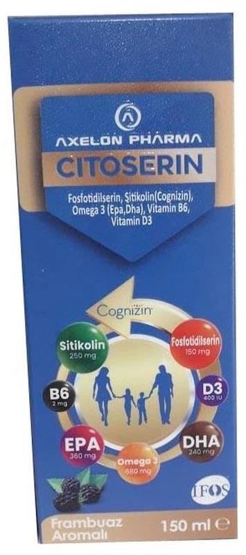 Axelon Citoserin Sıvı Şurup Frambuaz Aromalı 150 ml-Axelon Pharma