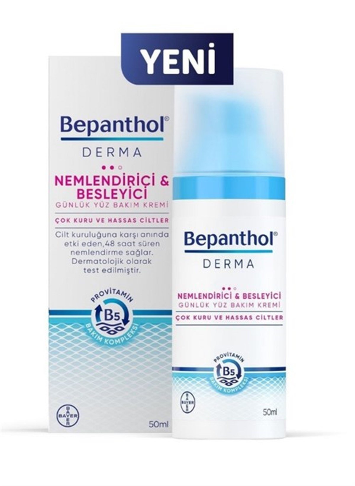 Bepanthol Derma Nemlendirici Besleyici Günlük Yüz Bakım Kremi 50 ml