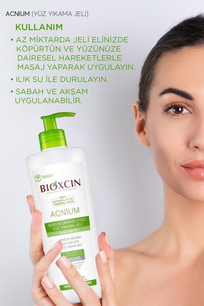 Bioxcin Acnium Sebum Dengeleyici Yüz Yıkama Jeli 500ml 1 Alana 1 Hediye