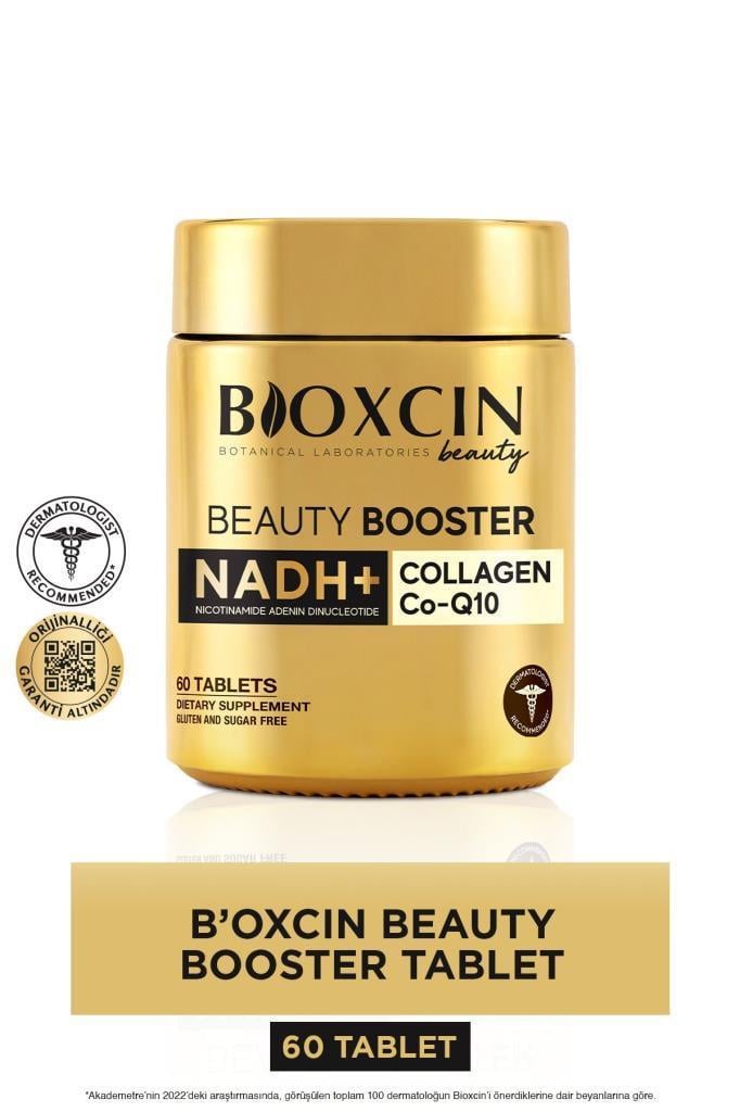 Bioxcin Beauty Booster 60 Tablet - Kolajen Nadh+ Co Q10 Glutatyon Biotin Astaksantin